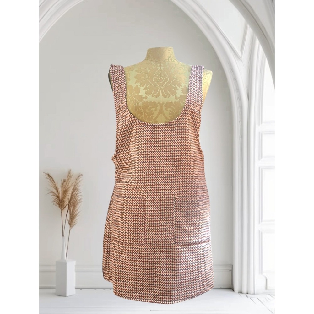 Cider NWT Wool Houndstooth Dress W/ Pockets Women's Size Medium Fall Cottagecore